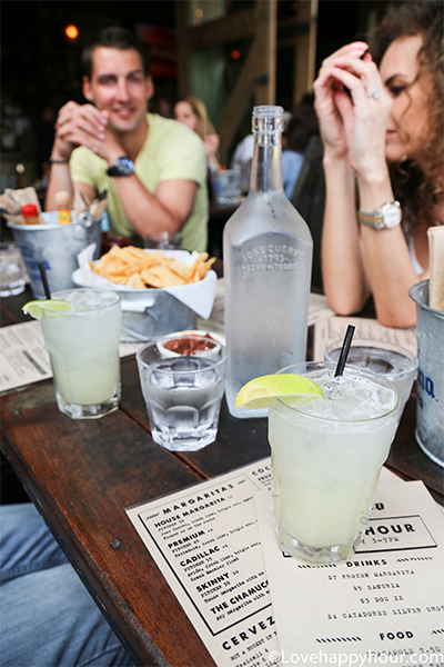 Pink Taco Happy Hour in West Hollywood.
