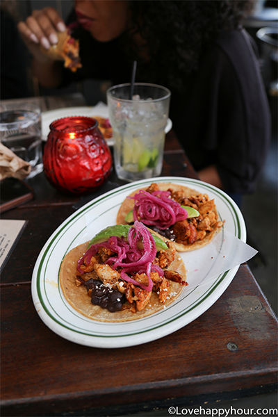 Pink Taco Happy Hour in West Hollywood.
