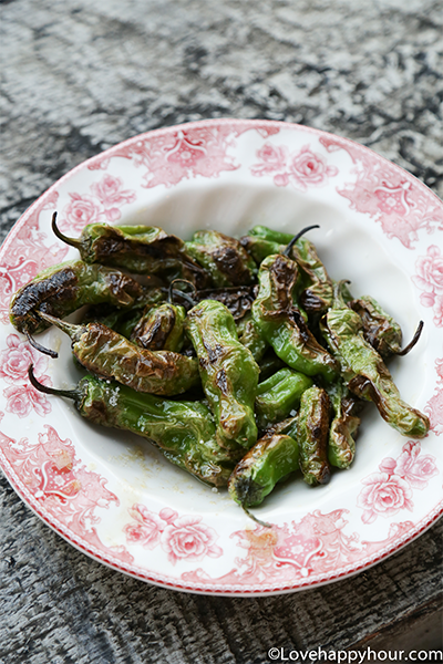 $5 Shishito Peppers at The Hart and the Hunter's Happy Hour on Melrose.